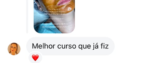Depoimento de aluna sobre melhor curso